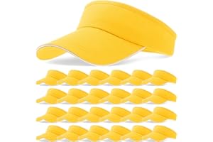 BONUCI 24 Pcs Visor Bulk for Women Sun Hat Visors Hats Sports UV Protection Visor Hat for Men Tennis Baseball Golf Caps Bulk