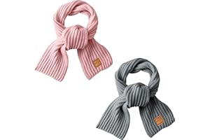 HELLO WINTER Kids Scarf Winter Neck Warmer Toddler Neck Scarf Girls Thick Scarves Boys Warm Neck Warp 2-12 Years