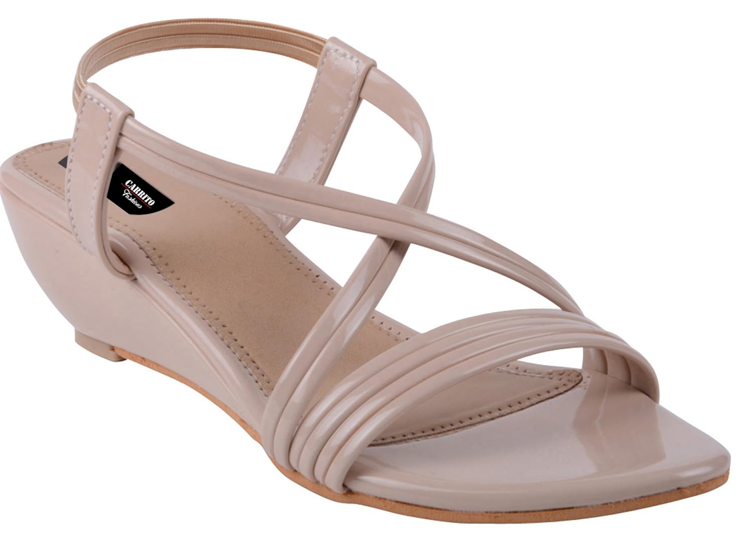 carrito syntjetic leather casual comfortable lace up women's bootie