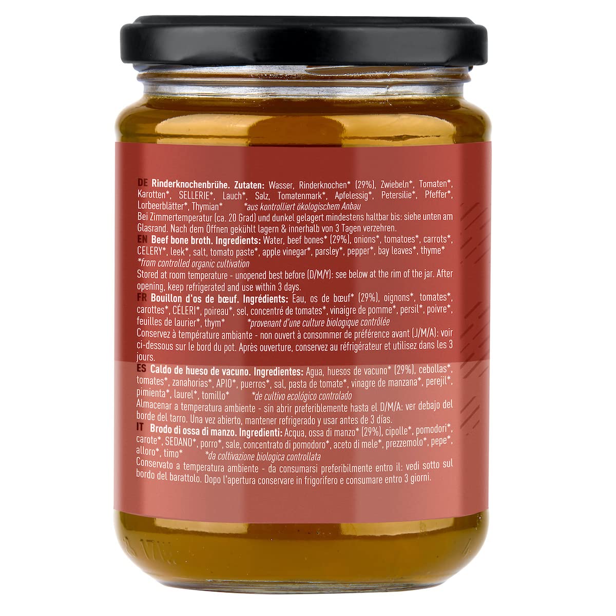 JARMINO Bio Knochenbrühe aus Weidehaltung | 12x 350ml Bone Broth | Brühe vom Rind | enthält Kollagen & Protein | Alternative zu Kollagenhydrolysat & Collagen Kapseln 7