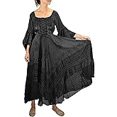 Agan Traders 2026 Long Maxi Dresses for Women - 3/4 Bell Sleeve Embroidered Gown - Boho Casual Winter Dresses for Women