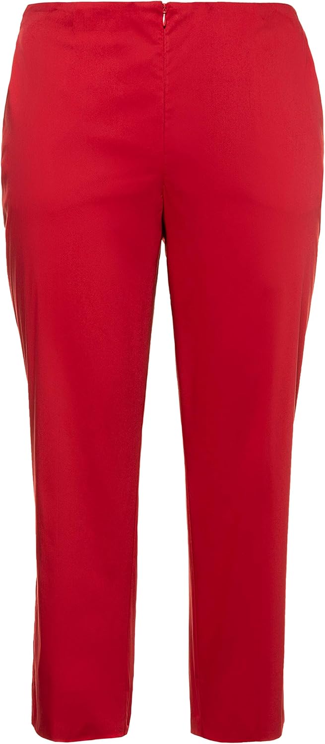 red capri pants plus size