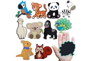 SUPINEEDO Fridge Magnet for Toddlers 1-3, Full Back Magnetic Rubber Cute Animals Refrigerator Magnets for Kids,Toddler Magnets for Refrigerator,Baby Educational Learning Toy Children Gift