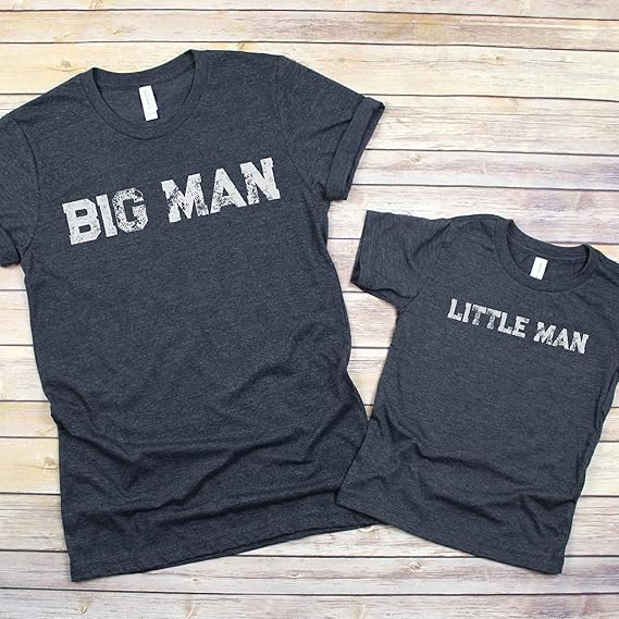 Amazon.com: Daddy And Me T-Shirt Big Man Little Man Shirts Mommy And Me Shirt Matching Daddy And 