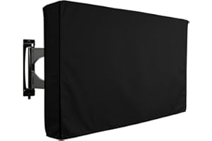 KHOMO GEAR Outdoor TV Cover - Panther Series - Universal Weatherproof Protector for 50-52 Inch TV - Fits Most Mounts & Brackets
