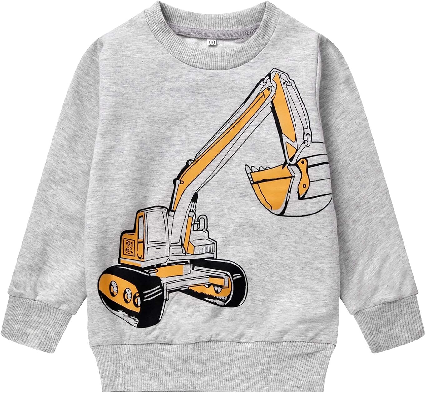 Boys Cartoon Sweatshirts Long Sleeve Crewneck Pullover Toddler Kids Winter Warm Shirt 3t-8t: Clothing