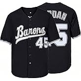 HUIKUII Men #45 Baseball Jersey Hip Hop Clothes Men‘s Button Down Shirts for Party Jerseys