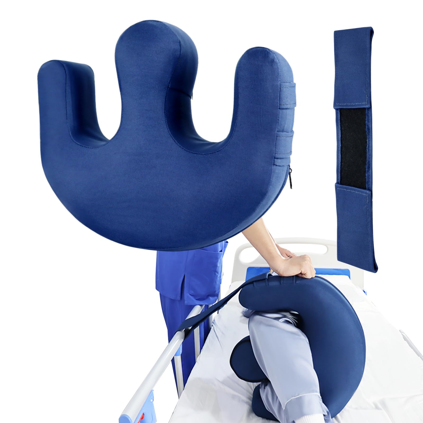 LOSCHEN Inflatable Patient Turning Device,U-Shaped Pillow Anti-Decubitus Paralyzed,Patient Turning Pillow Shift Nursing Tool for The Elderly,Bed Care Products Help The Elderly