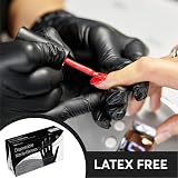 ViraCare 1000x Black Nitrile Gloves Medium Powder Free Latex Free view 6