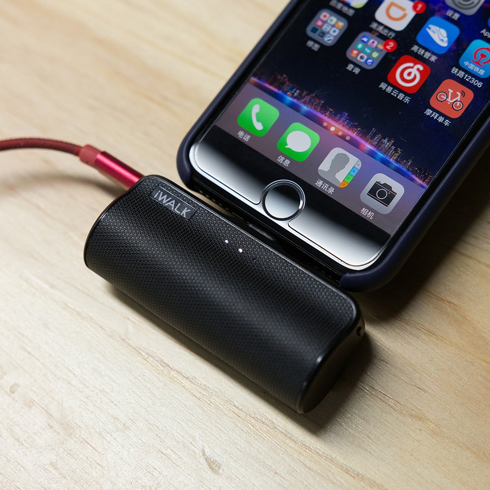 iWALK Portable Charger with Built in Plug, 3300mAh Power
