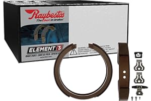 Raybestos Element3 Automotive Replacement Rear Parking Brake Shoes for Selected Chevrolet (Silverado 1500, Tahoe, Suburban 1500), GMC (Sierra 1500, Yukon), Cadillac Escalade, ESV, EXT) (781PG)