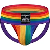 JOCKMAIL Mens Briefs Jockstrap Athletic Supporter Men Jockstrap Rainbow Men Sport Underwear Jockstrap for Gym Sport