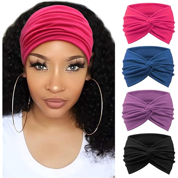 12 Stück Damen Twist-Stirnbänder – Breit, Dehnbar, Aus Milchseide, Für Sport & Alltag, Rutschfest