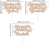 EDS G Personalised Happy Birthday Cake Topper Glitter Pink 160x108mm view 2