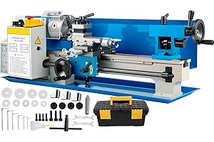 PEIXU Metal Lathe 7" x 14 ",Mini Metal Lathe 0-2500 RPM Variable Speed,Mini Lathe with 4" 3-jaw Chuck,Bench Top Metal Lathe, 