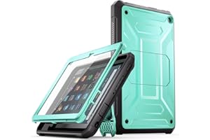 DJ&RPPQ Rugged Unibody Hybrid Kickstand Cover w/Built-in Screen Protector for 8inchTablet Incompatible with Samsung iPad TCL Green