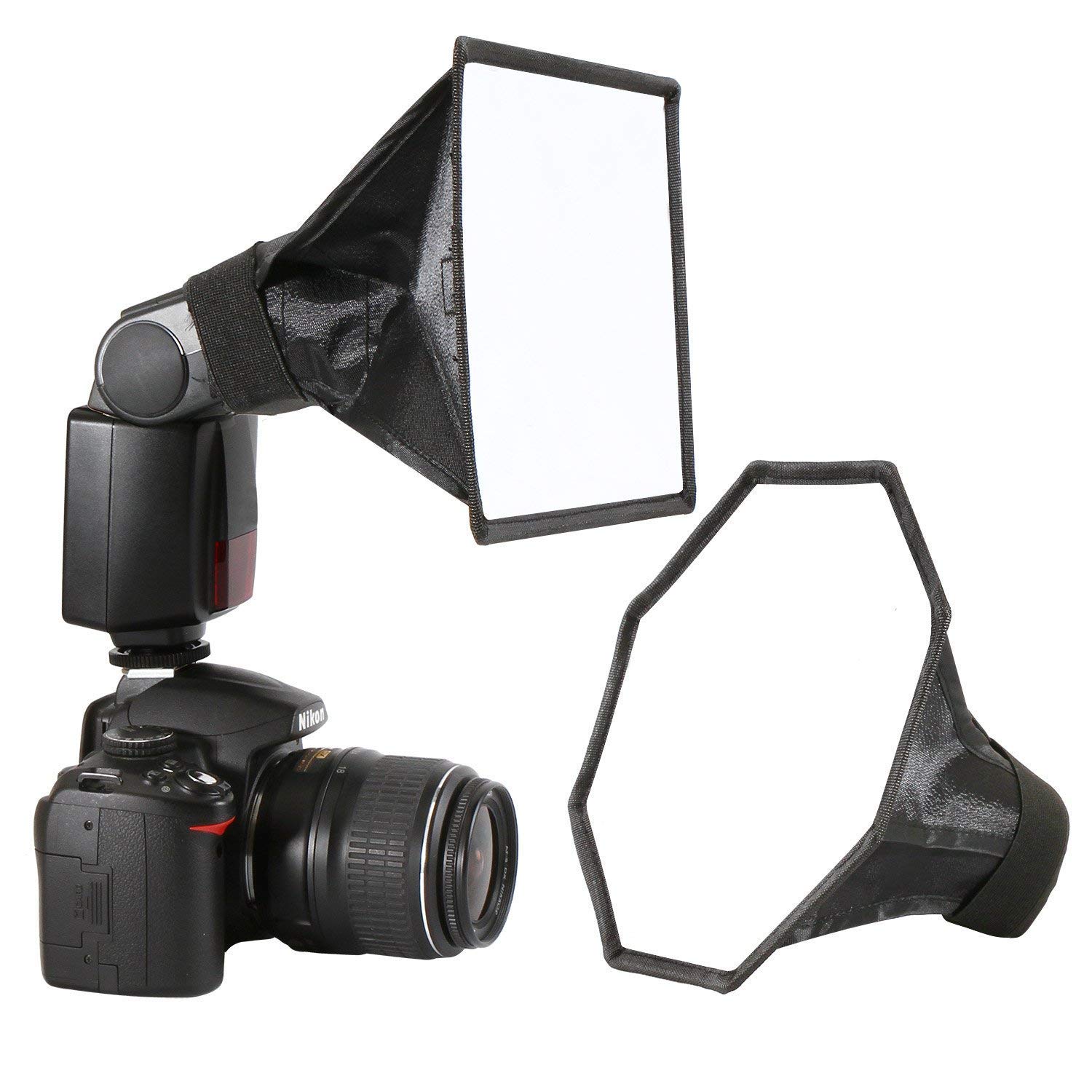 Universal Camera Flash Diffuser Speedlight Softbox Kit Amazon.co.uk