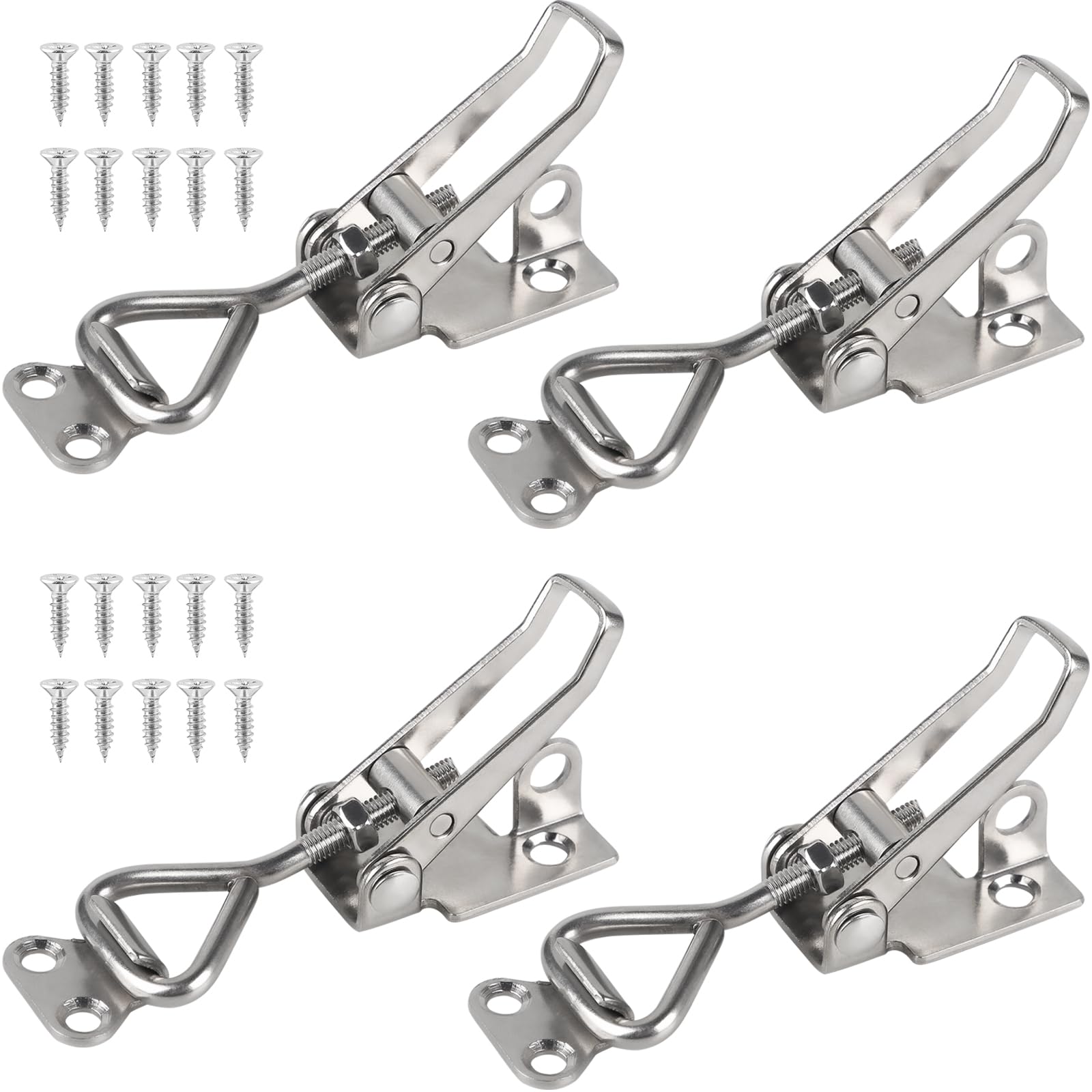 EXLECO 4 x Rocker Latch Pliers with Hook 85 - 100 mm