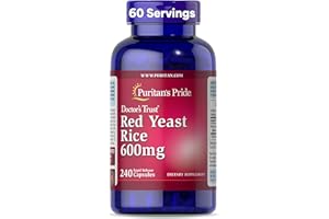 Puritan's Pride Doctors Trust® Red Yeast Rice 600mg, Dietary Supplement, 240 Rapid Release Capsules