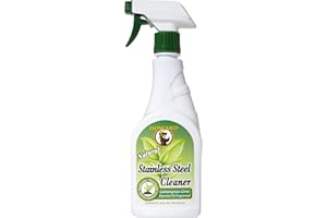 Howard Products SS5012 Natural Stainless Steel Cleaner Trigger Spray, Lemongrass-Lime, 16-Ounce
