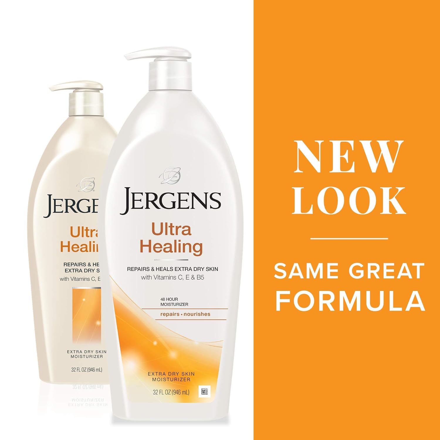 Jergens Ultra Healing Dry Skin Moisturizer, 32 Ounce Body Lotion, for Absorption into Extra Dry Skin, with HYDRALUCENCE blend, Vitamins C, E, and B5 : Body Lotions : Beauty