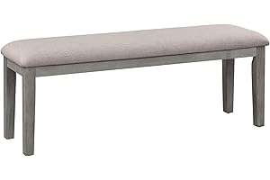 Homelegance Blair 48"W Dining Bench, Grey