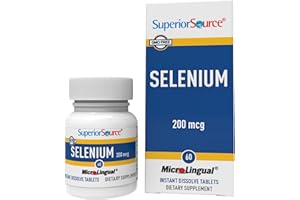 Superior Source Selenium 200 mcg - Immune Health Support Supplement - Selenomethionine Tablets Aid Thyroid Gland Function - Supplement Supports Recycling of Vitamin E - 60 Instant Dissolve Tablets