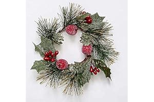 Worth Imports Frosted, Leaf 3.25" Mini Apple, Berry Candle Ring, Set of 2, 2 Piece