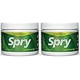 Spry Fresh Natural Xylitol Chewing Gum Dental Defense System Aspartame-Free Sugar Free Gum (Spearmint, 100 Count - Pack of 2)