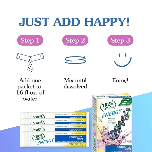 TRUE LEMON ENERGY BLUEBERRY ACAI 6 COUNT