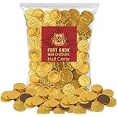 Holiday Gold Half Dollar Chocolate Coins. 2 LB Milk Chocolate Coins for Birthdays, Christmas, Halloween or any ocasion.