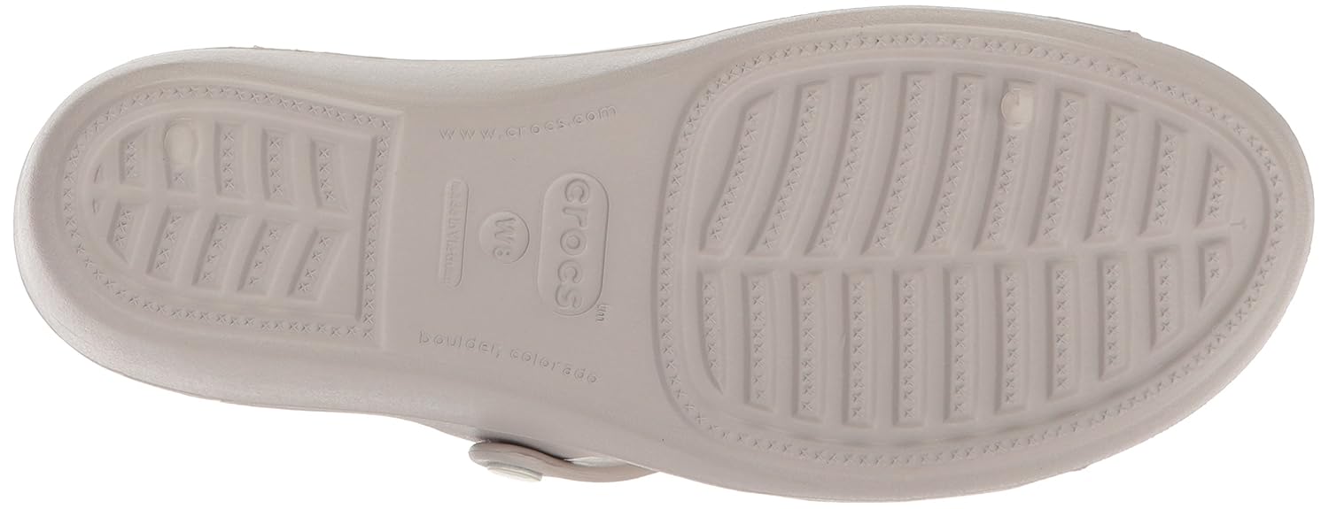 crocs womens patricia platinum oyster wedge