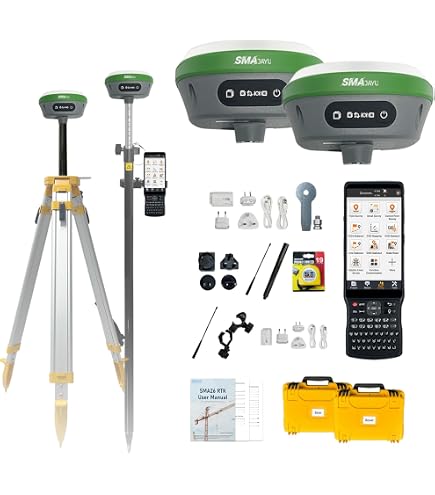 Rallonge D'Antenne GPS GNSS Fibre Carbone 30 Cm - Filetage 5/8" Diamètre 25 Mm Outil De Mesure