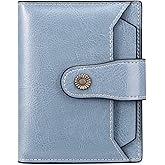 FALAN MULE Small Wallet for Women Leather Bifold Compact RFID Blocking Small Womens Wallet