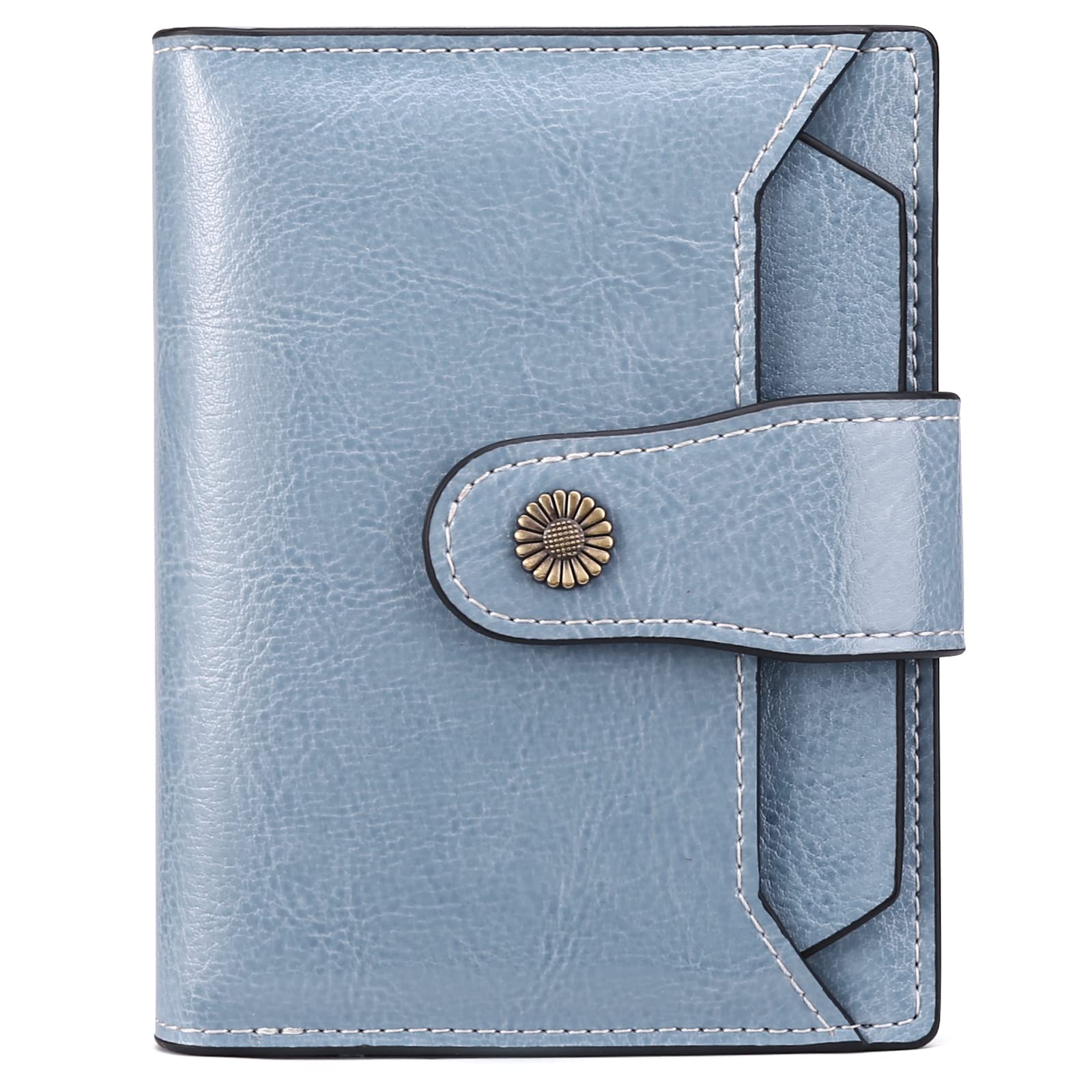 Photo 1 of FALAN MULE Small Wallet for Women Leather Bifold Compact RFID Blocking Small Womens Wallet