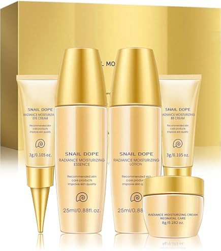 Vitamin C Brightening Skin Care Set,5 in1 Mini Travel Size Kit