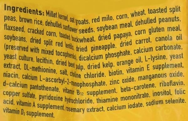 HARI HAGEN TROPIMIX ENRICHMENT FOOD FOR COCKATIELS & LOVEBIRDS, 2 LB. – HARI PARROT FOOD WITH SEEDS, FRUIT, NUTS, VEGETABLES, GRAINS, AND LEGUMES