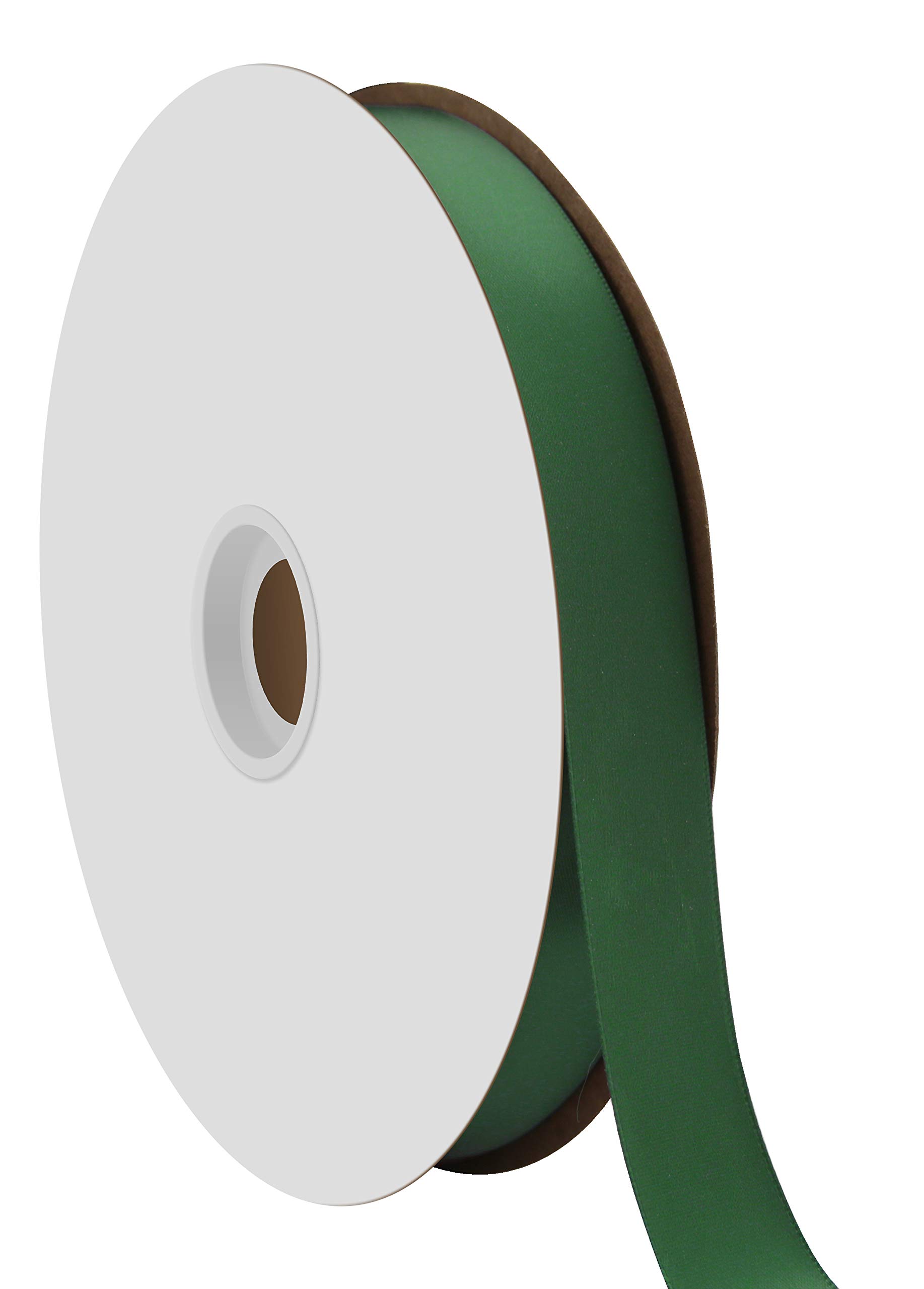 Offray Berwick 7/8" Single Face Satin Ribbon, Forest Green, 100 Yds