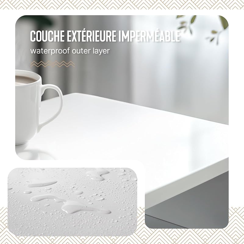 ® Juego de 2 Mesita de Noche Estrecha con 2 Compartimentos Abiertos y 1 Cajón 25x30x66cm, Mesilla de Noche Pequeña Estilo Moderno, Mesa Auxiliar Alta para Dormitorio Salón Sala de Estar, Blanco
