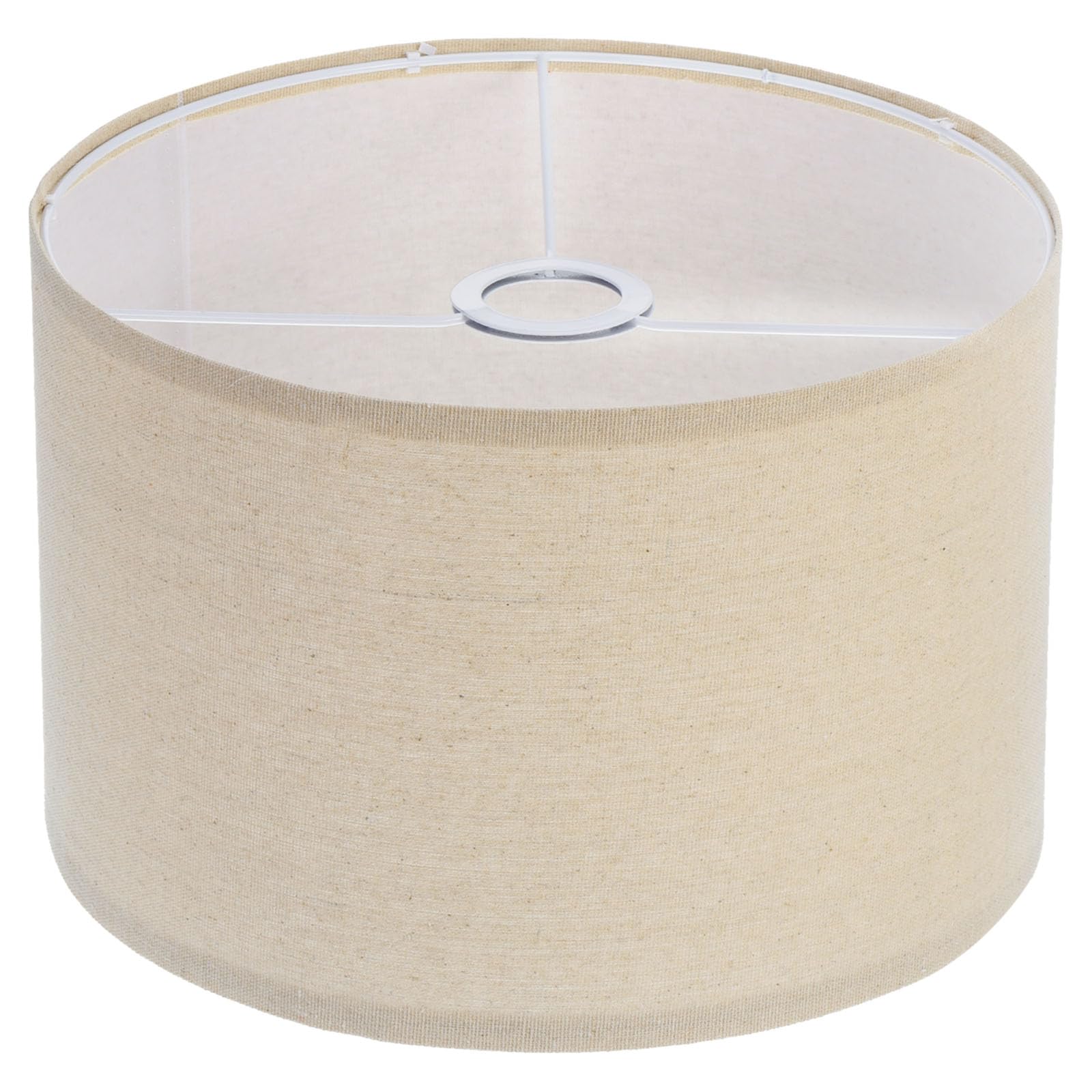YOKIVE Drum Lamp Shades, Table Lamps Floor Lamps | Provide Warm Light Great for Living Room, Bedroom, Study Room, Office (Cream, 12"x12"x8")