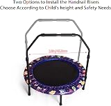Siairo Purple Mini Kids Trampoline 36 Inch Foldable Bungee Rebounder Adjustable view 6