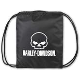 Harley-Davidson Willie G Skull Logo Rugged Polyester Quick-Draw Backpack - Black
