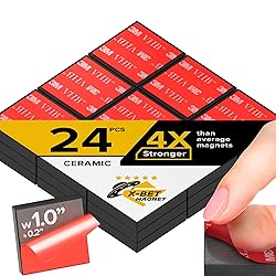 Strong Ceramic Square Magnets With Adhesive Backing
