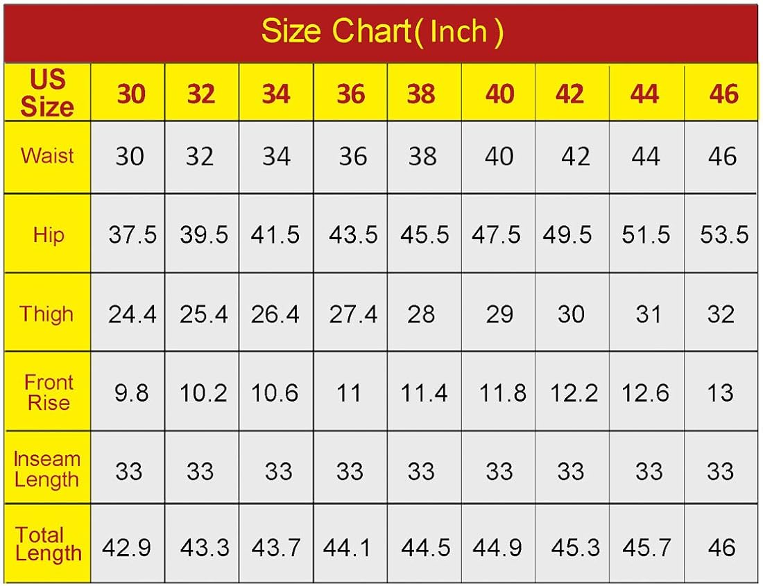 Lesmart Men's Golf Pants Stretch Slim Straight Tech Performance Relaxed Fit Chino Pant: Clothing
