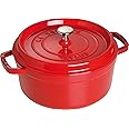 Staub 4 Qt. Round Cocotte-cherry Red