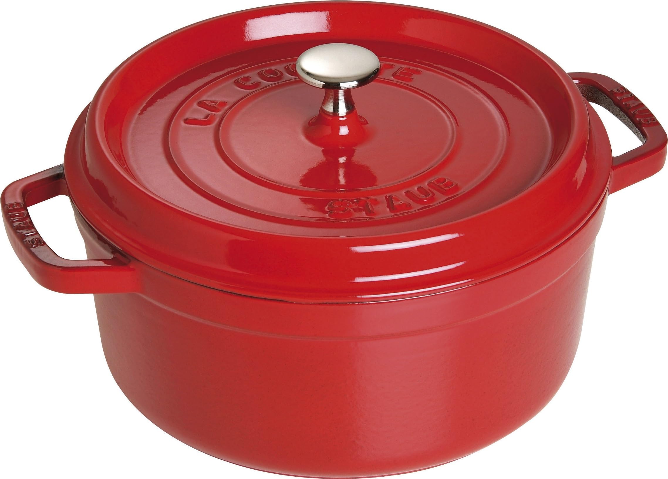 Photo 1 of Staub 4 Qt. Round Cocotte-cherry Red