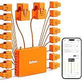 Refoss Smart Home Energy Monitor with Open API, Home Assistant, No Cloud | 16 60A Circuit Sensor, Real Time Electricity Usage Monitor, Power Consumption Meter, Solar Metering, ETL Certified, EM16P