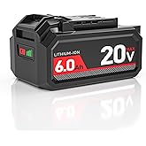 DMMNS 20V 6.0Ah Battery Replacement for Skil 20V Battery,Compatible with Skil PWRCORE 20V Series Cordless Power Tools Battery and Charger(Not Compatible with 20V Leaf Blower and Circular Saw)