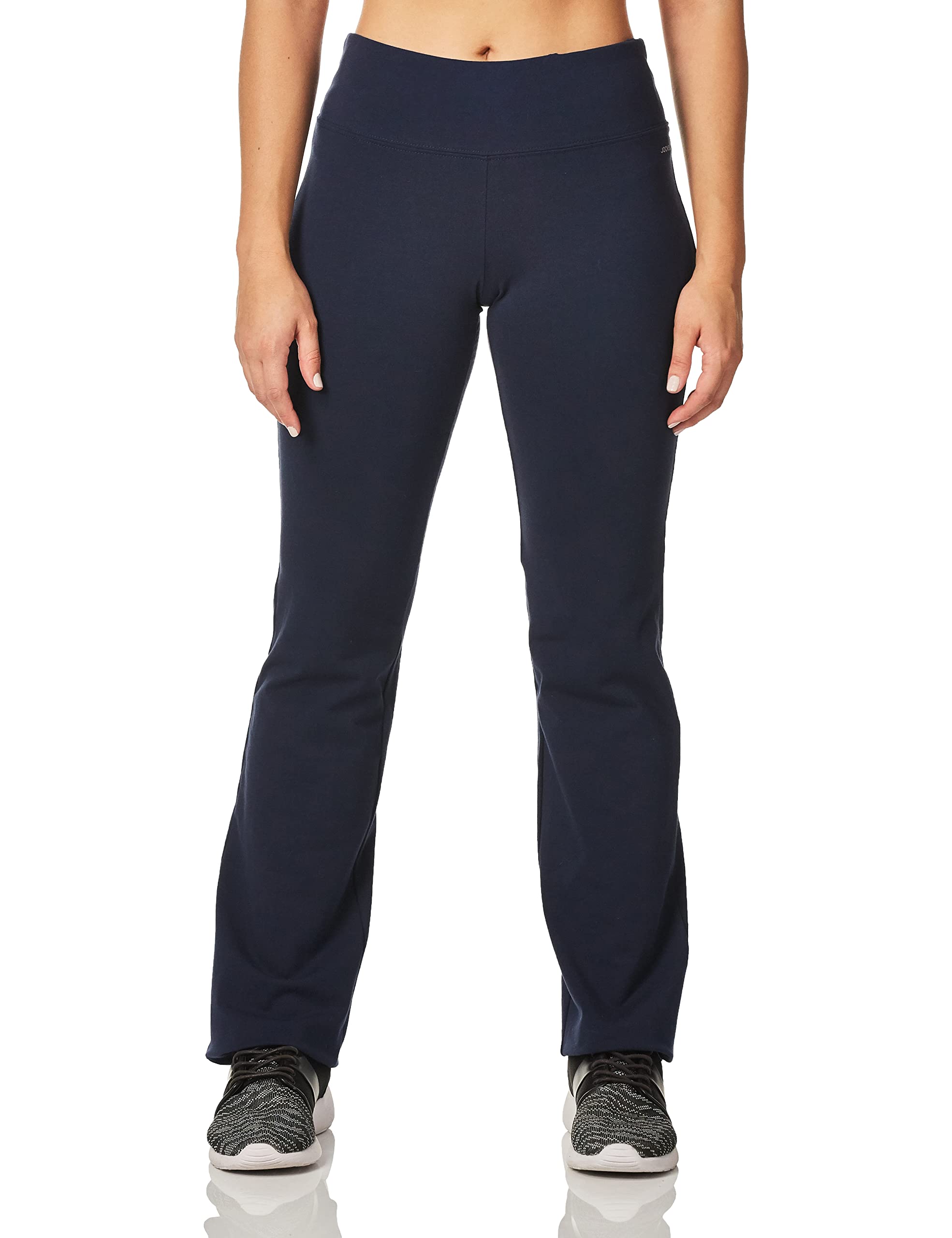 Photo 1 of Jockey Women's Active Cotton Stretch Slim Bootleg Yoga Pants Dark Navy