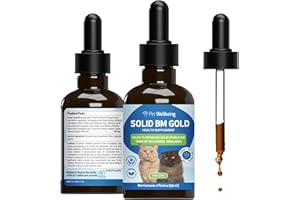 Pet Wellbeing Solid BM Gold for Cats - Supports Healthy Digestive Function, Solid Stools, Normal Bowel Movements, Bayberry- Veterinarian-Formulated Herbal Supplement 2 oz (59 ml)